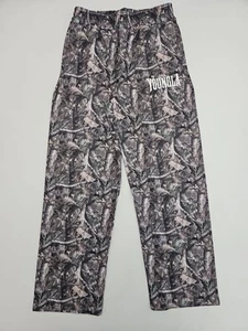 Youngla Tree Camo Black Brown Baggy Swear Comfort Sweatpants Men's Size M - Picture 1 of 8