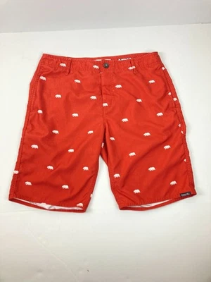 Tronchetti da tavola Ezekiel uomo rossi taglia 32 stampa orso bianco nuoto surf - Immagine 1 di 4