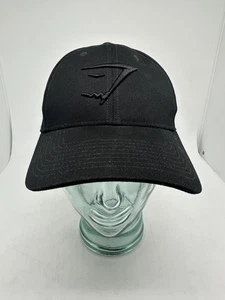Gymshark Mütze Kappe Riemen hinten Einheitsgröße schwarz Logo Herren sportlich Freizeit Fitness - Bild 1 von 10