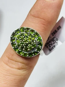Gemporia silver and chrome diopside ring UK size M new RRP£288 - Picture 1 of 7