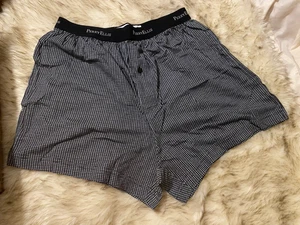 Perry Ellis Men’s Boxer Shorts Size Medium Mini Check Print 100% Cotton NWOT - Picture 1 of 5