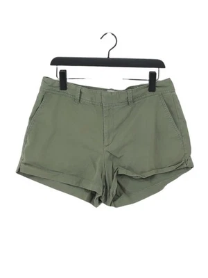 Gap Women's Shorts UK 12 Green Cotton with Elastane Cut-Off - Image 1 of 4