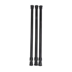 3PCS Telescopic Pole Tension Curtain Rod Shower Curtain Rod - Picture 1 of 12