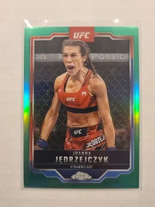 2025 Topps Chrome UFC Joanna Jedrzejczyk #34 Green Refractor 79/99 - Picture 1 of 2