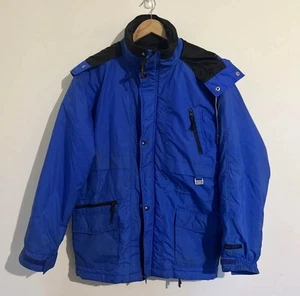 Huski Explorer Size M Men’s Blue Black Ski Jacket Fullzip Button Long Sleeve - Bild 1 von 15