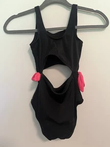 TARGET Cat & Jack: Girls size: S (6-7): Black & Pink Swimsuit - NEW - Picture 1 of 4