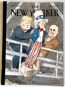 2019 OCTOBER 7 The New Yorker Magazine-TRUMP/GIULIANI Illustrated Cover- NY - Picture 1 of 12