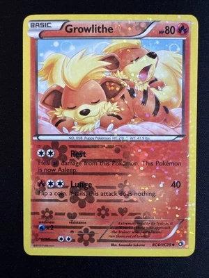 Growlithe RC4 Reverse Holo Pokemon Legendary Treasures LTR 2013 NM English - Bild 1 von 4
