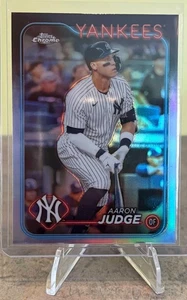 2024 Topps refractores cromados #50 Aaron Judge ~ ¡Yanquis de Nueva York! - Imagen 1 de 1