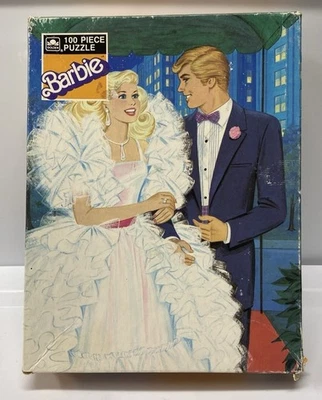 Vintage Barbie Golden 100 Piece Puzzle Complete 1987 - Image 1 of 4