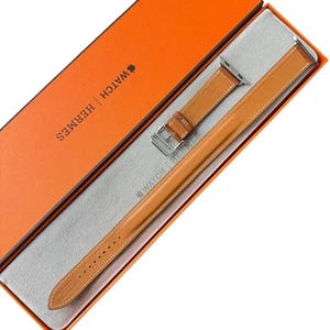 Apple Watch Hermes Fauve 38/40/41/42mm Podwójny skórzany pasek Nieużywany - Zdjęcie 1 z 7