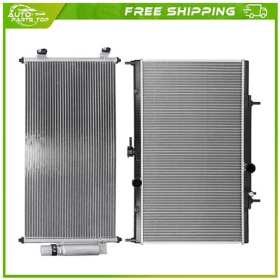 Aluminum Radiator and AC Condenser Cooling Kit For 2007 2008-2012 Nissan Sentra Foto 1 de 4
