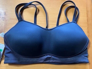 Nike NEW Sports Bra Women XL Training Dri-Fit Light Support Blue Thin Strap NWT - Picture 1 of 11