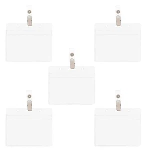 5 Set Porta Carte Trasparenti PVC Copertura Protettiva Porta Carte Credito - Foto 1 di 12