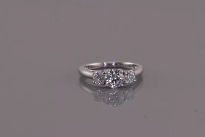Anillo Epifanía Plata Esterlina Circonita Cúbica Pasado Presente Futuro Banda 925 Talla: 7 - Imagen 1 de 8