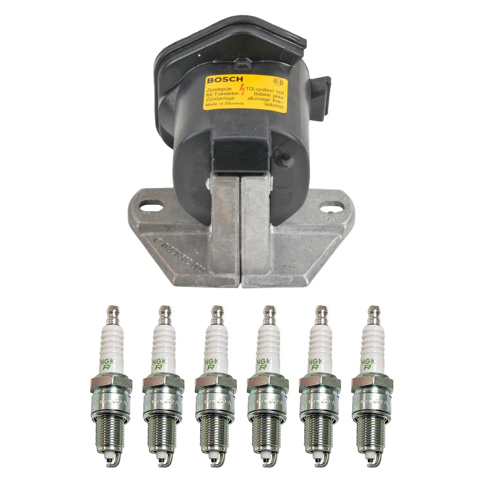 Kit de bujías Bosch bobina de encendido NGK 6 V-Power para BMW M5 535i 735i 735iL L6 Foto 1 de 1