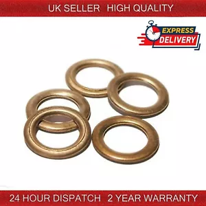 5X OIL DRAIN PLUG SEALING WASHERS FOR MINI MERCEDES PEUGEOT RENAULT VAUXHALL - Picture 1 of 6