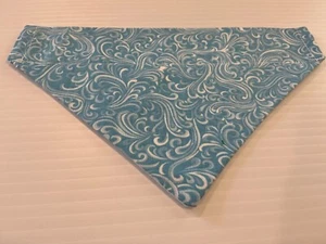 Blue Swirl Small Over the Collar Dog Bandanna Pet Fashion Accessory - Picture 1 of 4