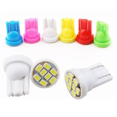 100Pcs T10 8smd 1206 LED Car Interior Light Auto Wedge Instrument Light Bulbs - Image 1 of 4