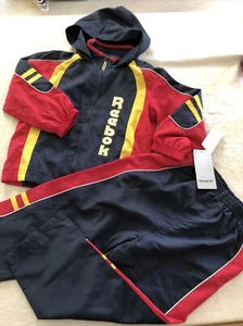 NWT Reebok Childrens Jogging Suit Track Set Lined Zip Jacket & Pants Size 5 / 6 - Picture 1 of 3