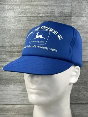 John Deere James River Equipo Espuma Completa Snapback Camionero Sombrero Granja SanSun Azul Foto 1 de 4