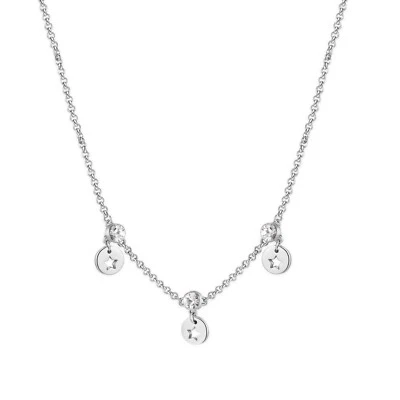 S'AGAPO LUCE COLLANA GIROCOLLO IN ACCIAIO CON STELLE E CRISTALLI SCE07 (2144) - Immagine 1 di 3