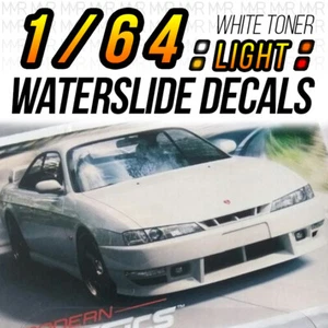 Calcomanías de tobogán de agua luz trasera principal Nissan Silvia S14 escala 1/64 para Hot2 - Imagen 1 de 5