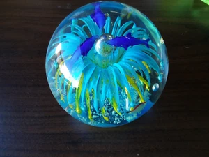 Large Inspired 5" Multi color Sphere K-9 Crystal Sea Ball - Picture 1 of 1