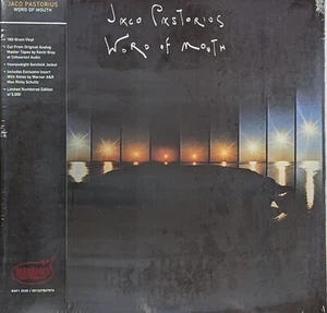 JACO PASTORIOS Word of Mouth SEALED limited edition 180 Gram LP High Fidelity - Picture 1 of 1