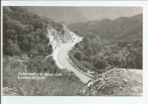 Foto postal de Bob Plunkett On the Road to Mt Wilson California RPPC CA - Imagen 1 de 2