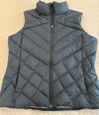 Chaleco acolchado REI cooperativo para mujer XL azul cremallera geométrica simulada bolsillos en el cuello Foto 1 de 4