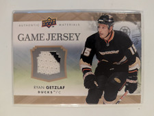 Ryan Getzlaf 2007-08 Upper Deck Series 2 UD Game Jersey #GJ2-RG
