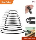 11-Piece Turntable Belt Set: Various Sizes - Rubber Material - Smoother Rotation