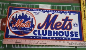 New York Mets Clubhouse Schild, MLB Neu Vintage Lot C - Bild 1 von 15