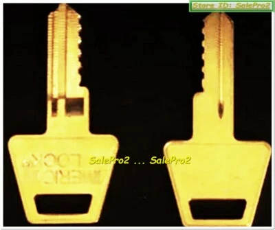 2x USA AMERICAN LOCK ORIGINAL AM 5/6 STANDARD KEYWAY NEW BLANK KEY WHOLESALE LOT - Image 1 of 2