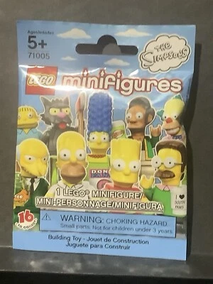 The Simpsons - LEGO Minifigure Series 1 - #71005 - One Pack - New - Image 1 of 2