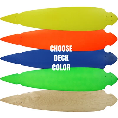 MOOSE Longboard Skateboad Deck 9.25" x 46" Pintail Cruiser Maple Foto 1 de 2