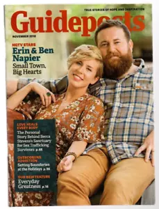 Guideposts Magazine November 2018 Erin & Ben Napier HGTV Sather Gowdy - Picture 1 of 4