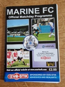 11/12 Marine Vs FC United Of Manchester Programme - Picture 1 of 1