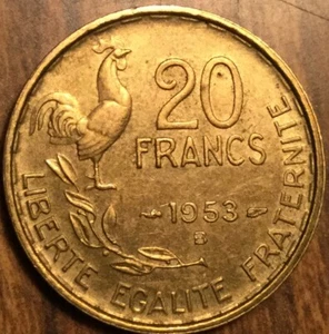 1953 FRANCE 20 FRANCS COIN - Picture 1 of 2