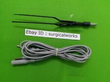 2 pcs Laparoscopic Seton Bipolar Bayonet Forceps With Cable Surgical Instruments