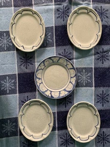 5 Dedham Dessert Plates ex cond/ Never Used - Picture 1 of 11