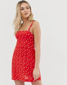 Mini vestido Free People Wild Child estampado rojo - Imagen 1 de 9