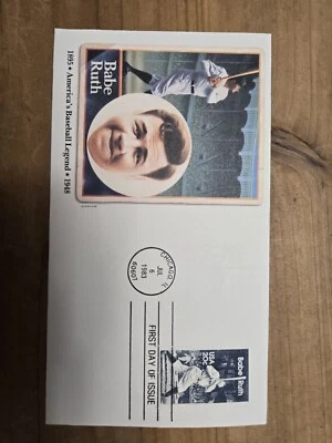 1983 Babe Ruth First Day Issue Fleetwood Cachet And Stamps - Image 1 of 4