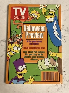 TV Guide Oct 17-23 1998 Halloween Preview The Simpsons Vintage - Picture 1 of 7