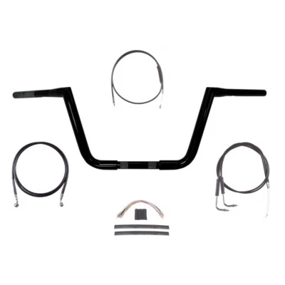 Комплект руля 1 1/4 дюйма BBlack 10 дюймов Twin Peaks 1990-1995 Harley-Davidson Softail - Изображение 1 из 2