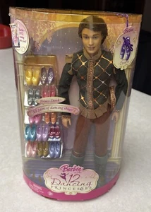 Barbie 12 Dancing Princesses Prince Derek White Caucasian Doll 2006 J8891 New - Afbeelding 1 van 14