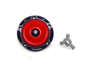 Fuel Tank Cap Black Red Ducabike For Ducati Supersport 800 2003 > 2005 - Picture 1 of 1