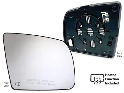 Espejo retrovisor de vidrio térmico lado del pasajero para Toyota Sequoia 2008-2017 2007-2021 Tundra Foto 1 de 4