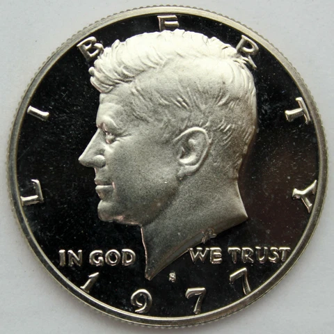1977-S Proof Kennedy Half Dollar Cover